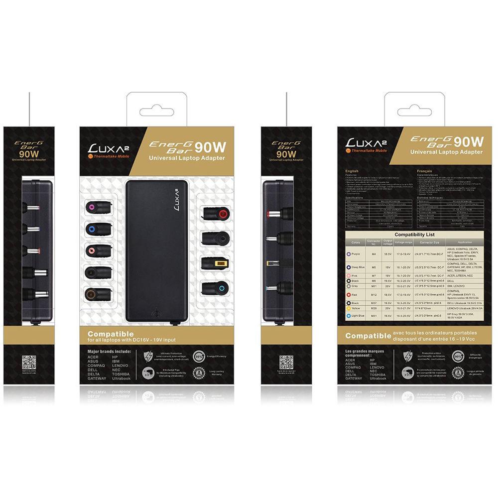 Thermaltake 90W LUXA2 EnerG Bar Universal Laptop Power Adapter