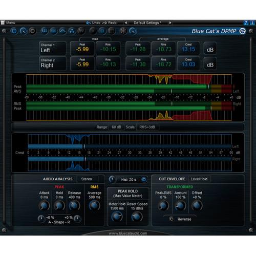 Blue Cat Audio DP Meter Pro Audio Meter and Side-Chaining Plug-In