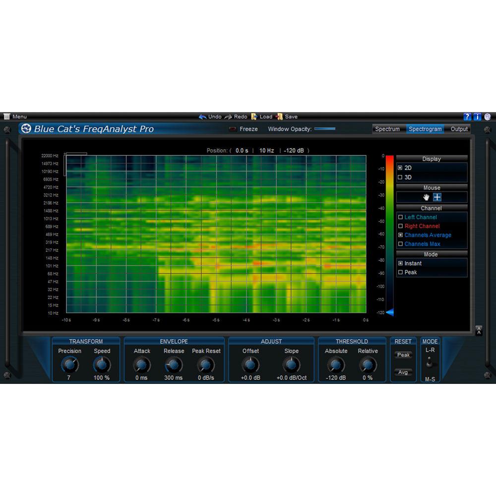 Blue Cat Audio FreqAnalyst Pro Spectral Analysis Tool and Automation Generator Plug-In