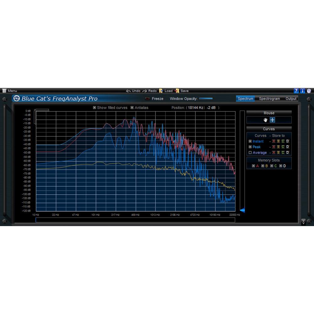 Blue Cat Audio FreqAnalyst Pro Spectral Analysis Tool and Automation Generator Plug-In
