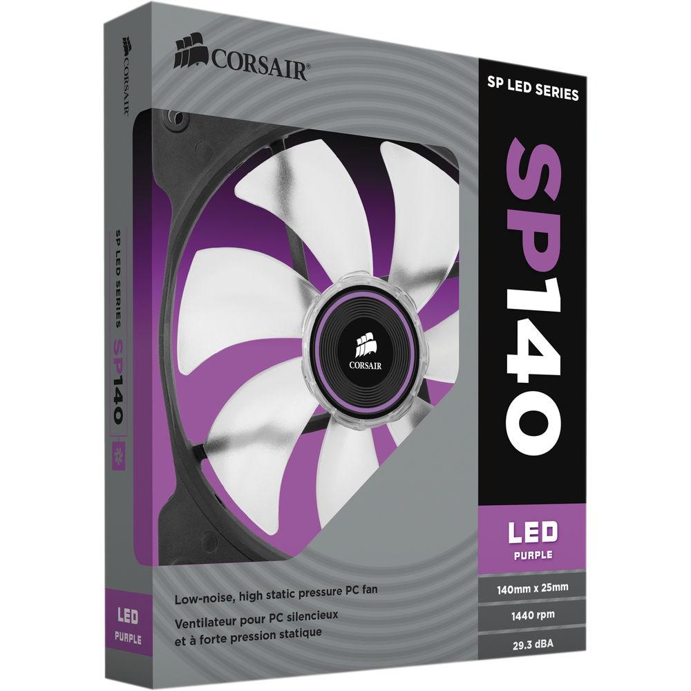Corsair Air Series SP140 LED Purple High Static Pressure 140mm Fan
