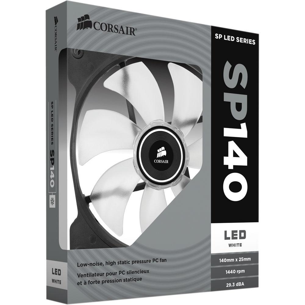 Corsair Air Series SP140 LED White High Static Pressure 140mm Fan