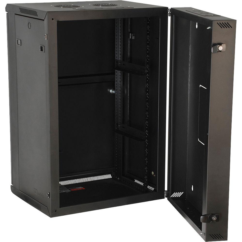 Gator Cases Rackworks 9U Hinged Wall Mounted Rack with Glass Door