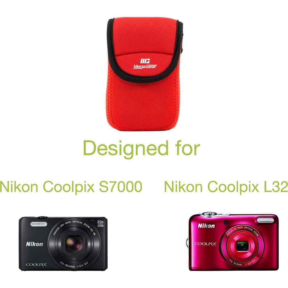 MegaGear Ultra-Light Neoprene Camera Case for Nikon COOLPIX S7000 and L32