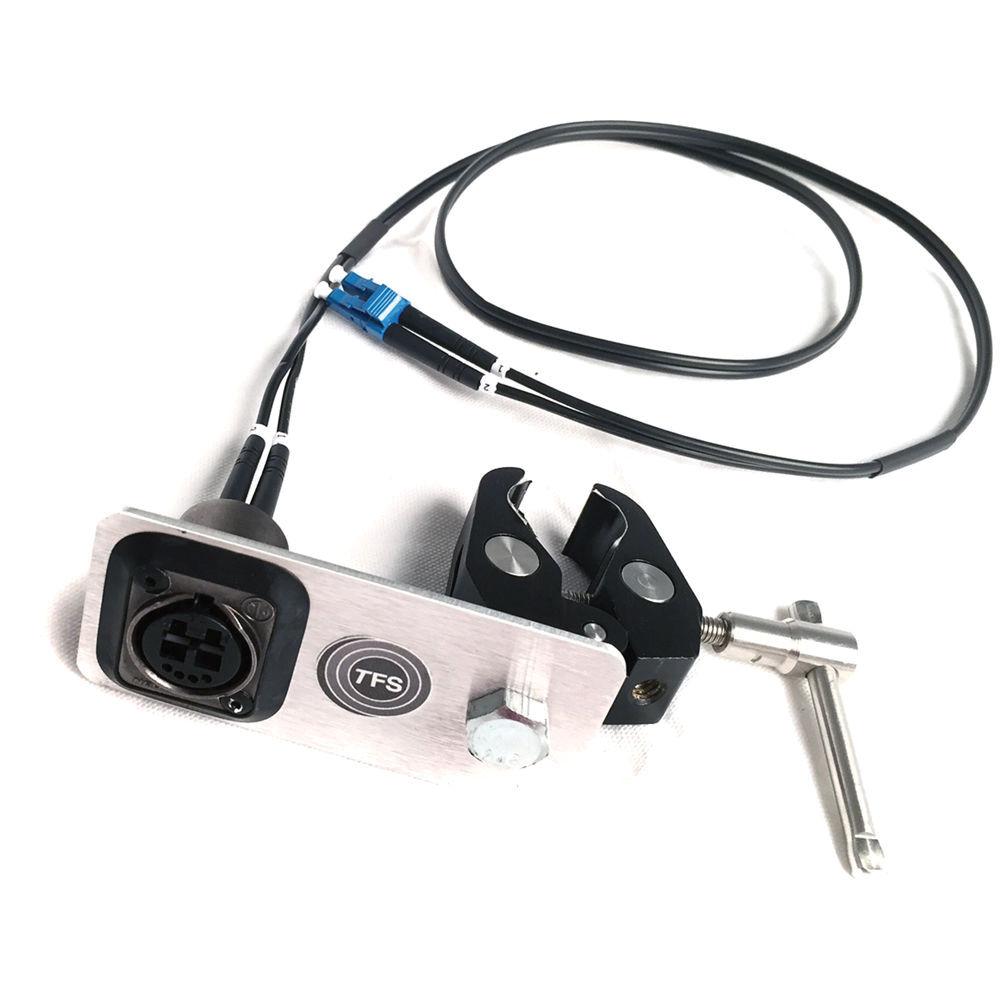 Tactical Fiber Systems Neutrik opticalCON Duo Cable Adapter with Tripod Clamp
