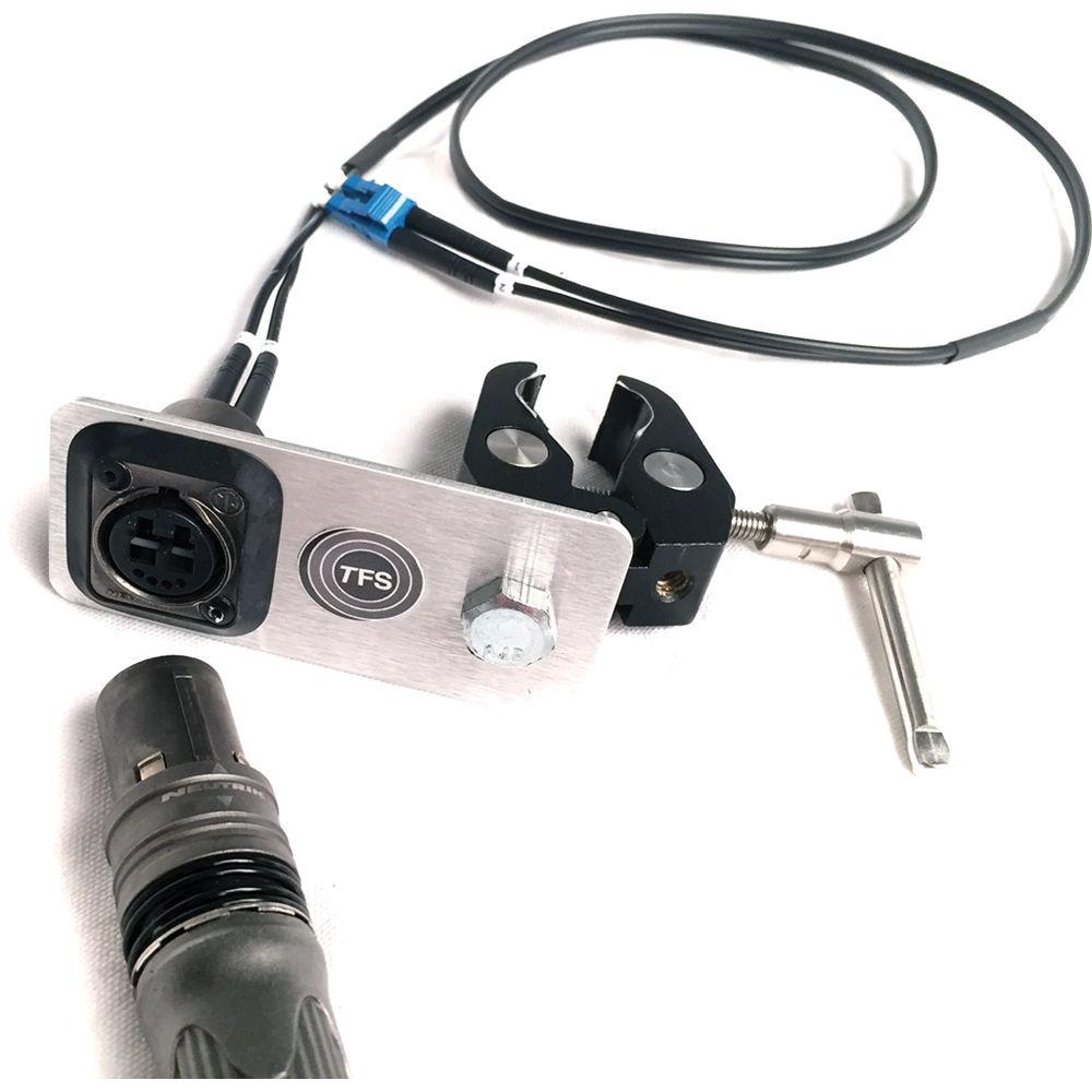 Tactical Fiber Systems Neutrik opticalCON Duo Cable Adapter with Tripod Clamp