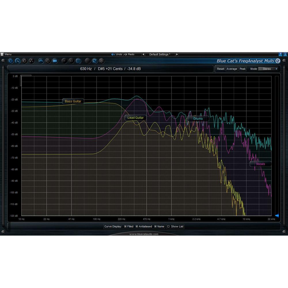 Blue Cat Audio FreqAnalyst Multi Multiple Track Spectral Analysis Tool Plug-In