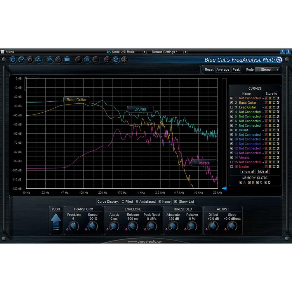 Blue Cat Audio FreqAnalyst Multi Multiple Track Spectral Analysis Tool Plug-In