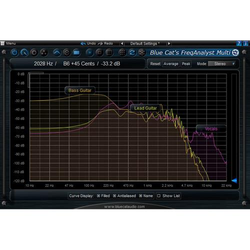 Blue Cat Audio FreqAnalyst Multi Multiple Track Spectral Analysis Tool Plug-In