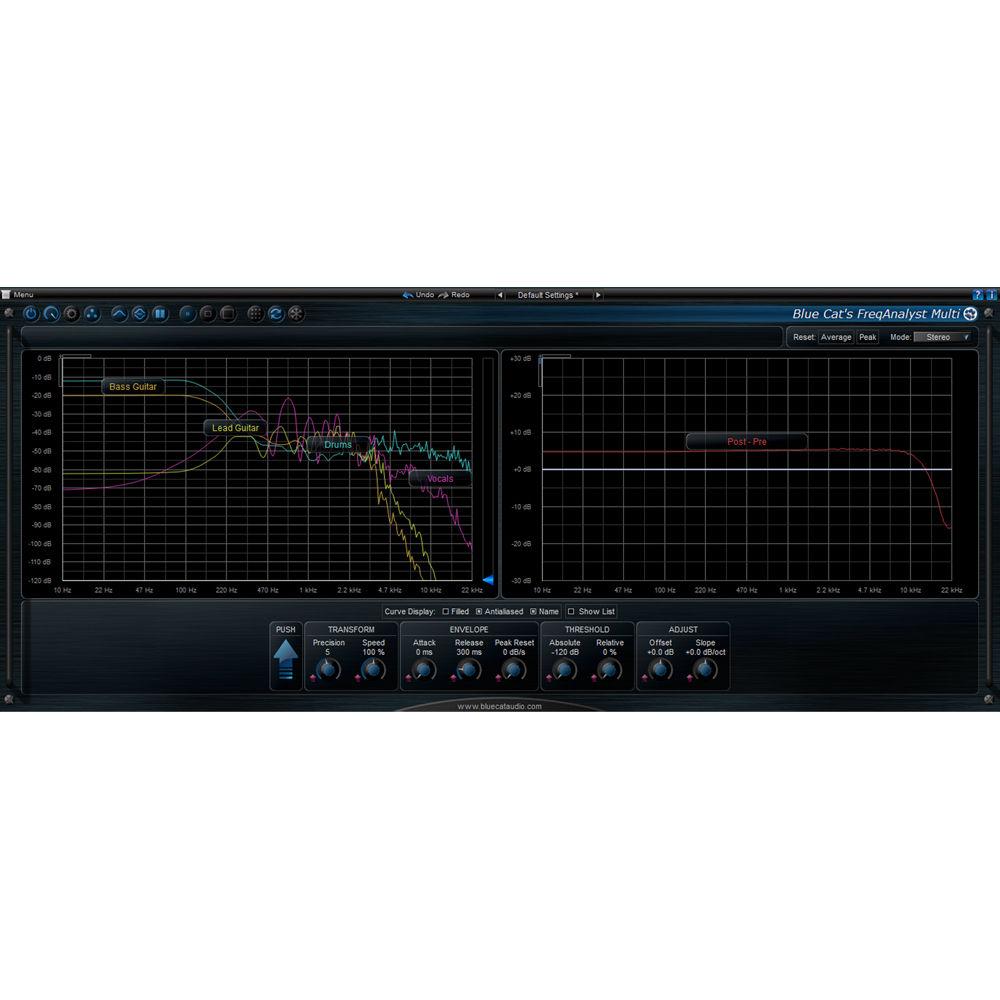 Blue Cat Audio FreqAnalyst Multi Multiple Track Spectral Analysis Tool Plug-In