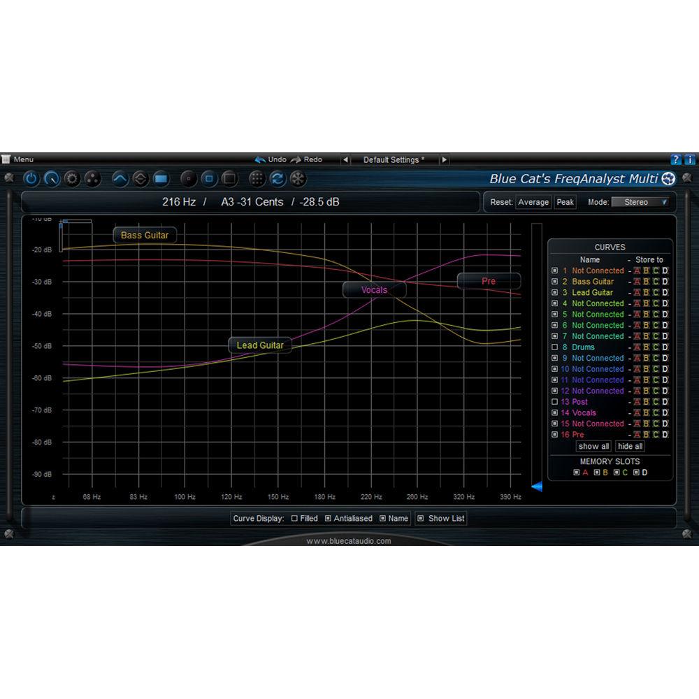 Blue Cat Audio FreqAnalyst Multi Multiple Track Spectral Analysis Tool Plug-In