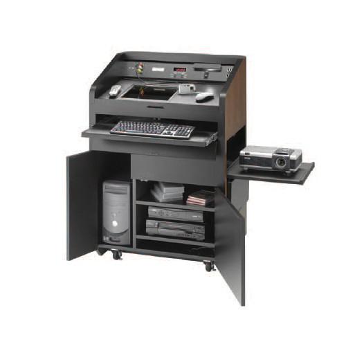 Da-Lite Providence 42" Multi-Media Lectern with Gooseneck Microphone