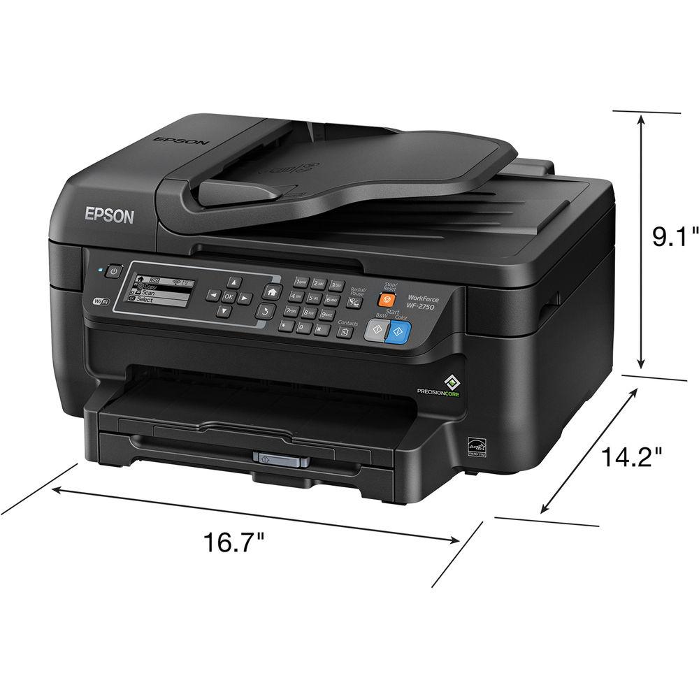 Epson WorkForce WF-2750 All-in-One Inkjet Printer