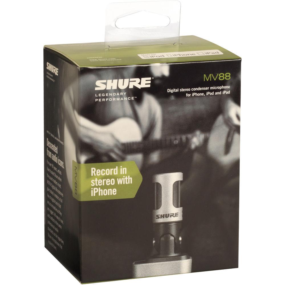Shure MOTIV MV88 Digital Stereo Condenser Microphone for iOS