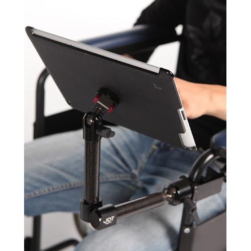 The Joy Factory MagConnect Carbon Fiber Wheelchair Mount for iPad Pro