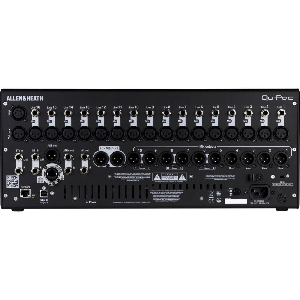 Allen & Heath Qu-Pac - 16-In 12-Out Compact Mountable Mixer