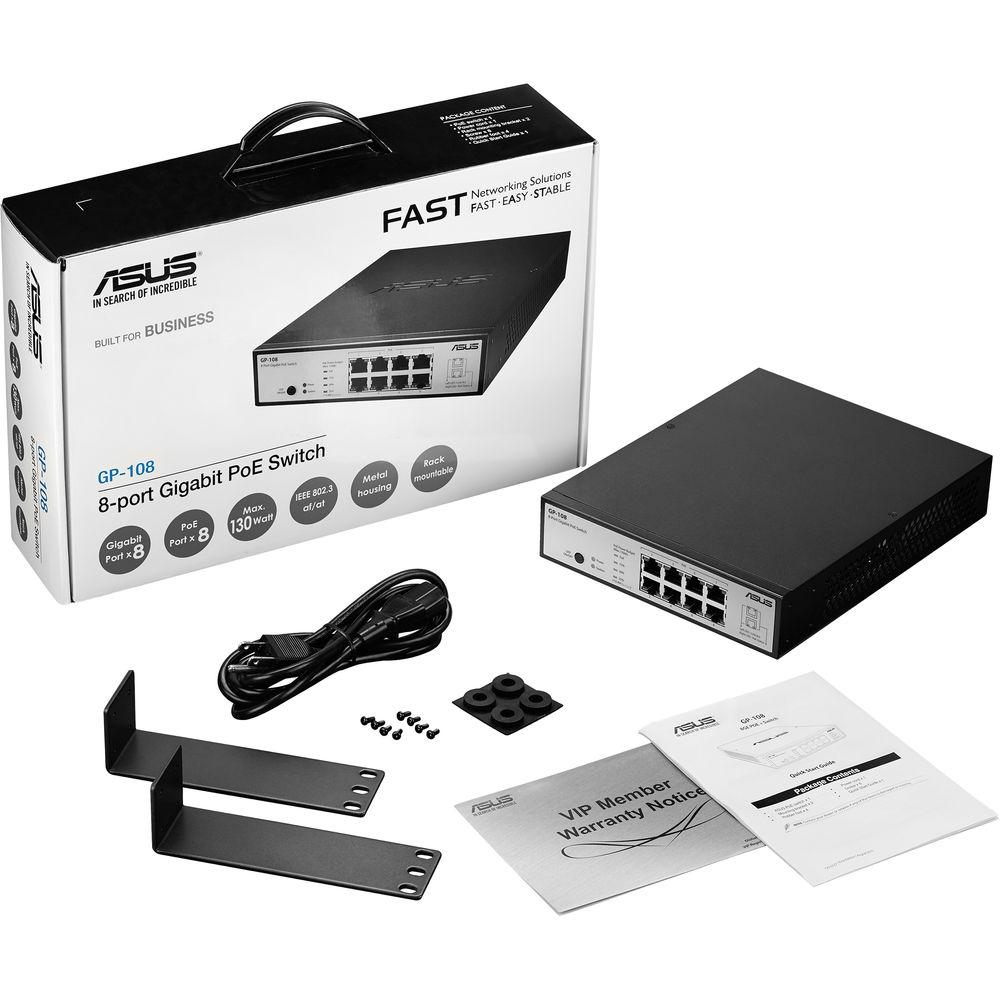 ASUS 8Port Gigabit PoE Switch