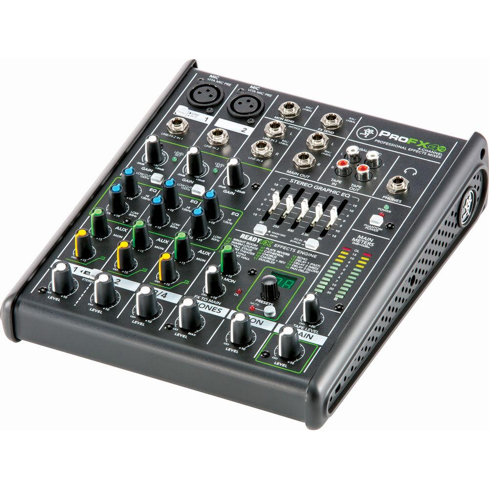 Mackie ProFX4v2 4-Channel Sound Reinforcement Mixer with Built-In FX
