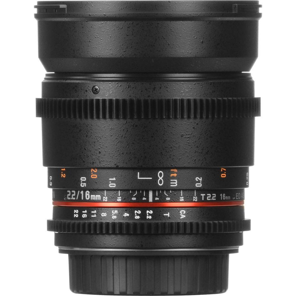 Rokinon 16mm T2.2 Cine DS Lens for Nikon F Mount for APS-C