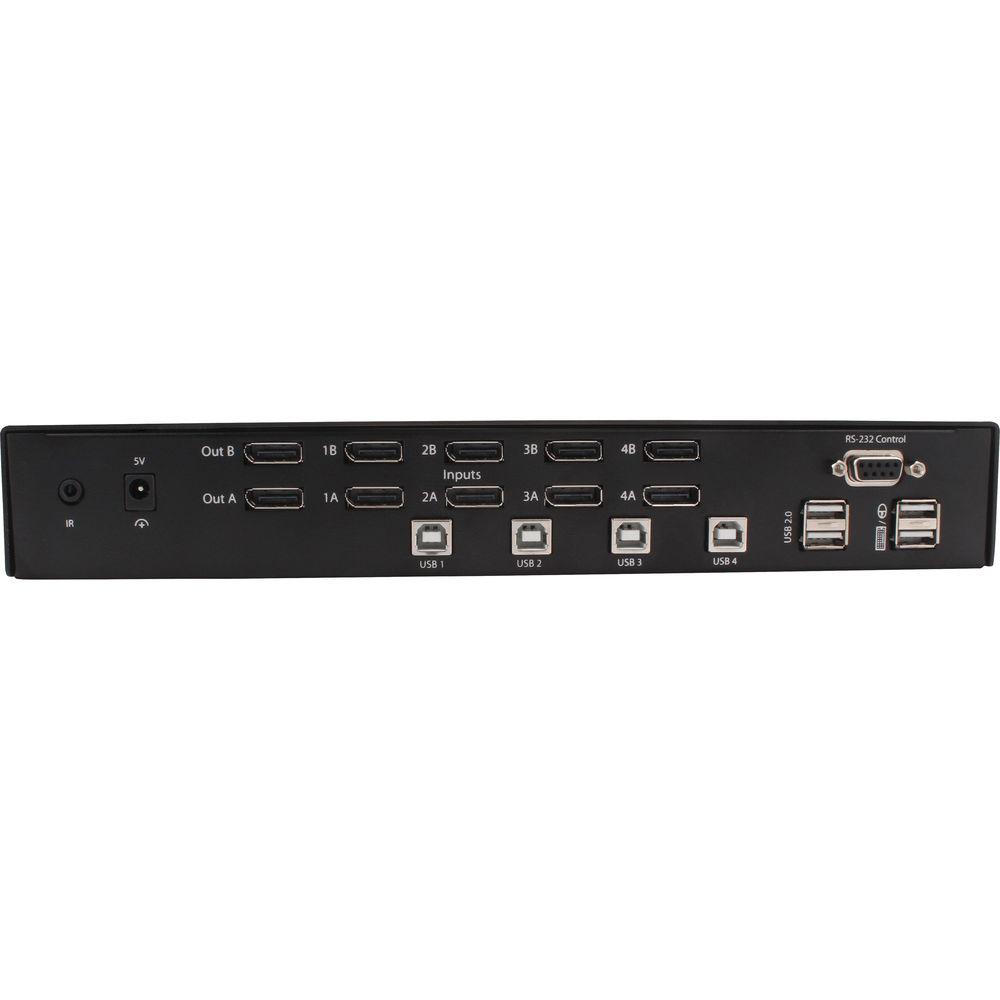 Smart-AVI DPN-4DUO-S Dual Head DisplayPort KVM Switch