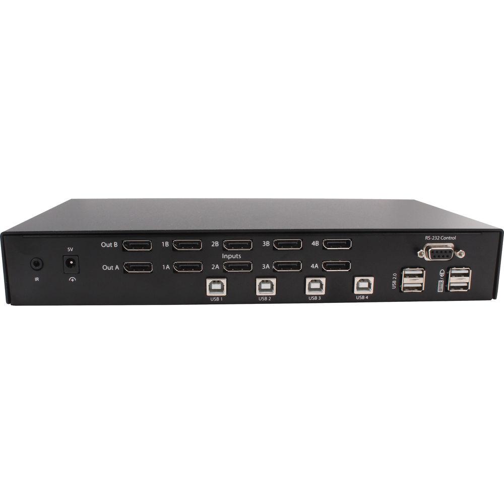 Smart-AVI DPN-4DUO-S Dual Head DisplayPort KVM Switch