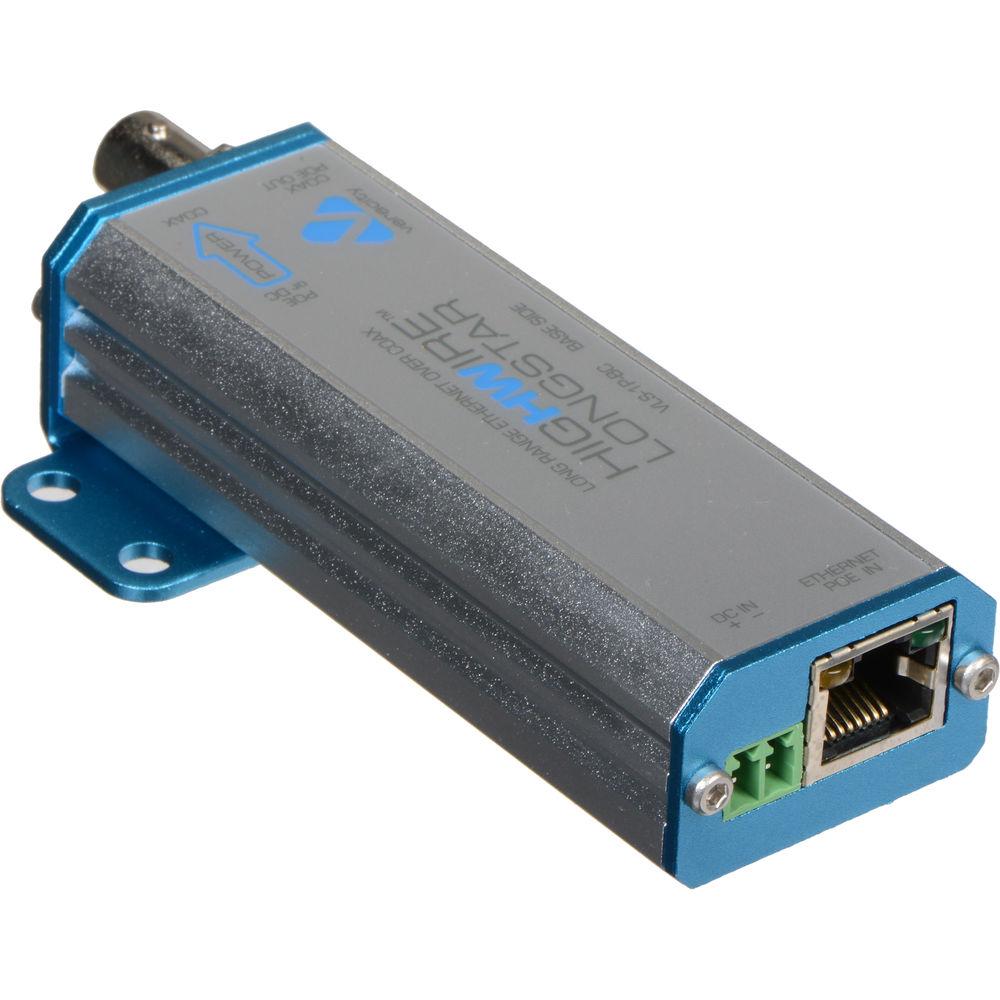 Veracity HIGHWIRE Longstar Long Range Ethernet over Coax Adapter with PoE