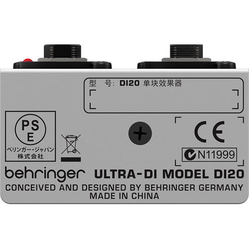 Behringer ULTRA-DI DI20 - Active 2-Channel DI Box Splitter