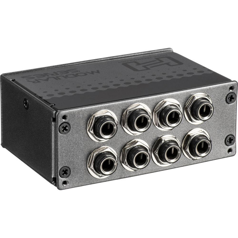 Hosa Technology MHB-350 Patch Module - 8 Point Half-normal Patchbay with Balanced 1 4" TRS Phone Connectors