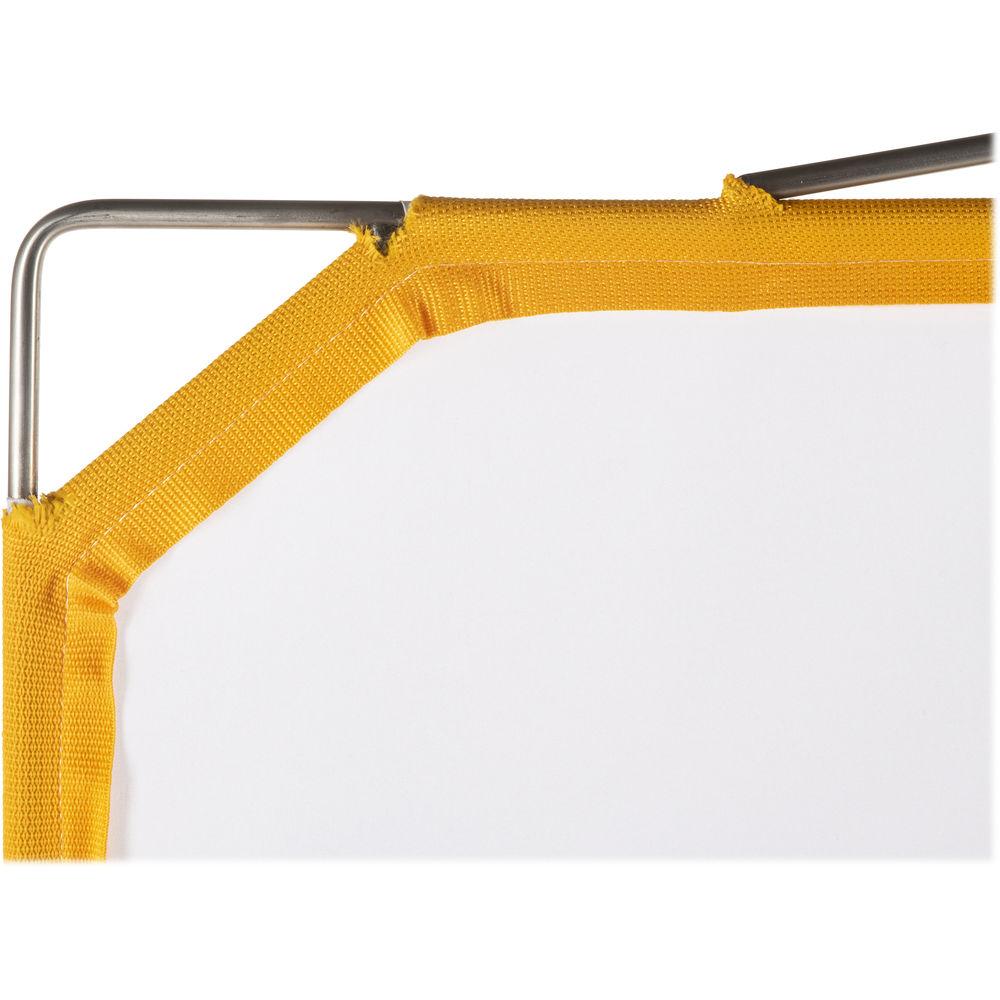 Matthews Solid Frame Scrim White Artificial Silk 48x48"