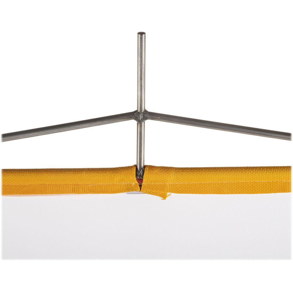 Matthews Solid Frame Scrim White Artificial Silk 48x48"