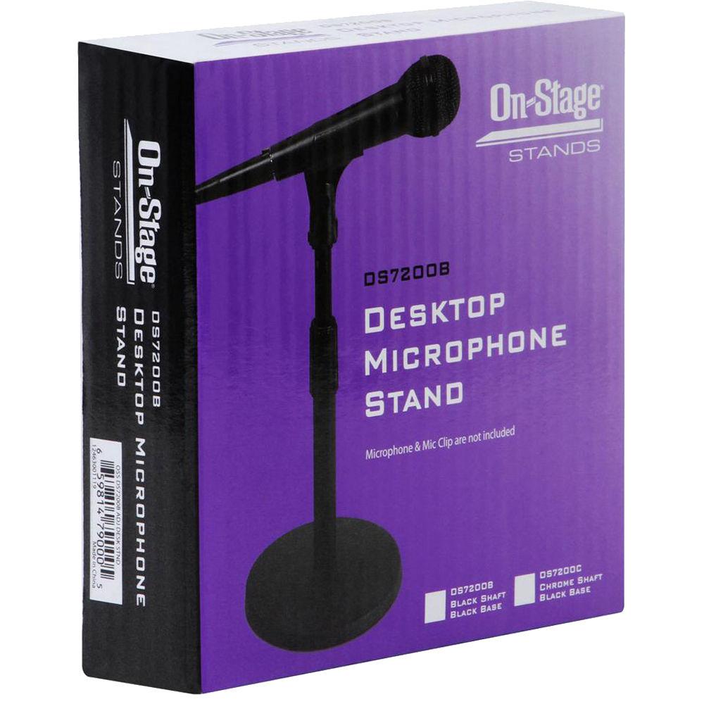On-Stage DS7200B Adjustable Height Desktop Mic Stand