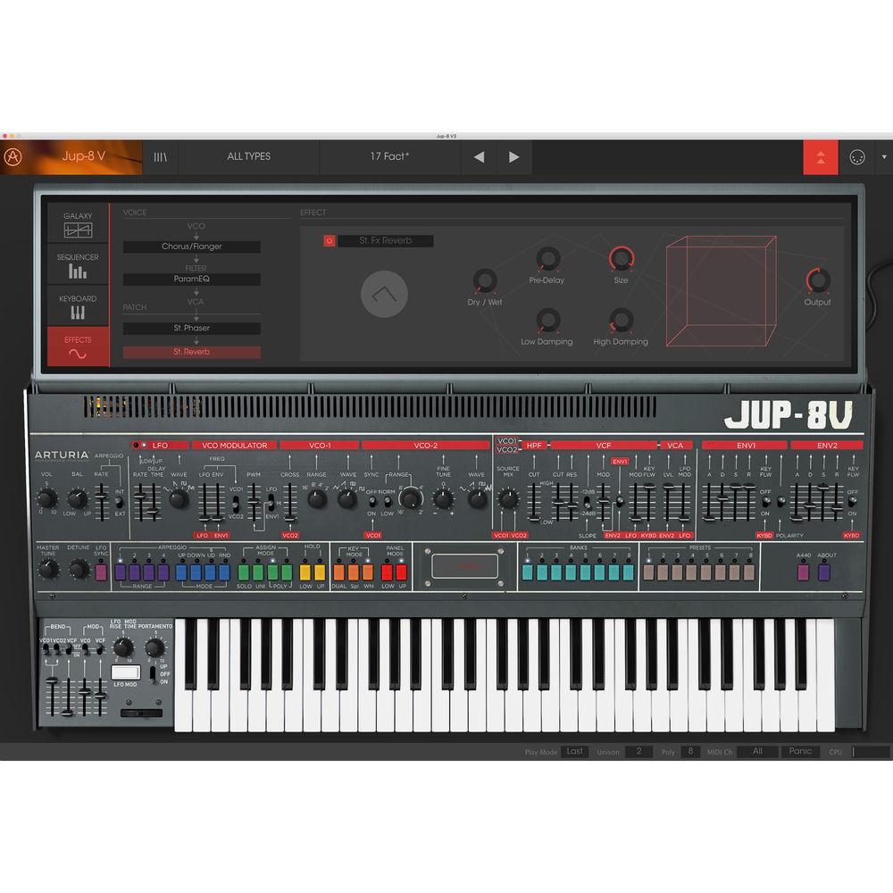 Arturia Jup-8 V - Virtual Synthesizer
