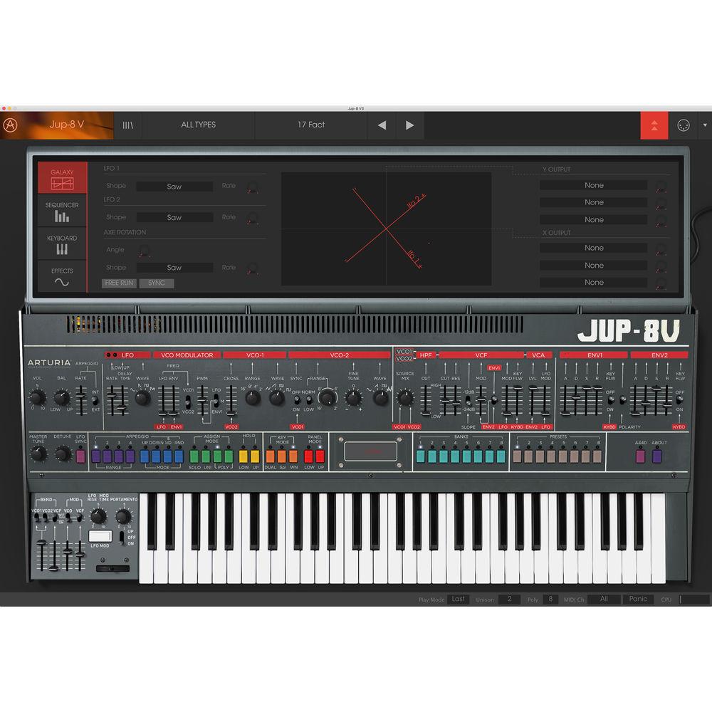 Arturia Jup-8 V - Virtual Synthesizer