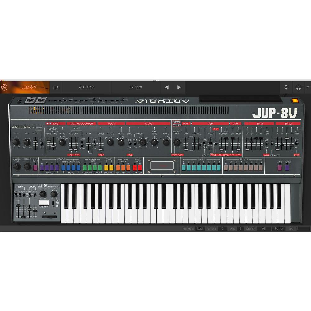 Arturia Jup-8 V - Virtual Synthesizer