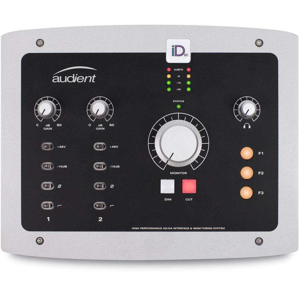 Audient iD22 High Performance AD DA Interface & Monitoring System
