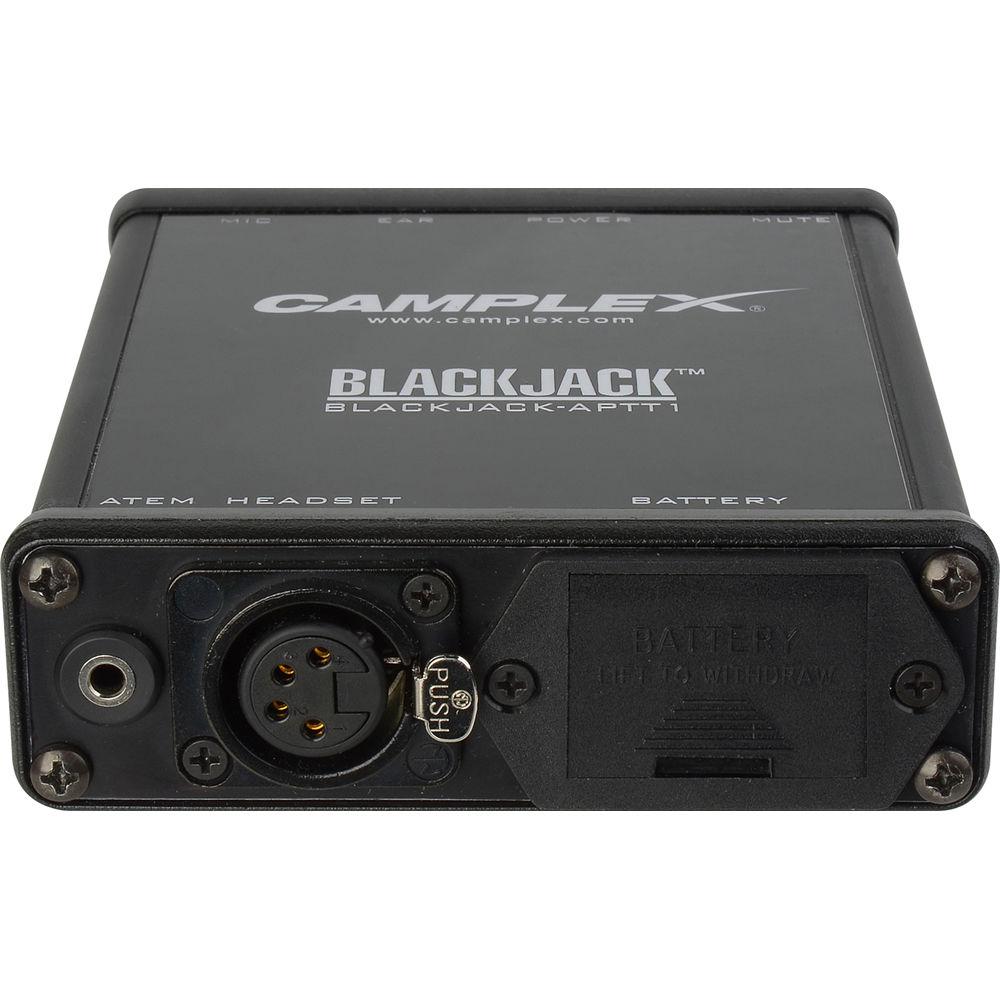 Camplex Push-to-Talk Belt-Clip Active Headset Adapter for Blackmagic ATEM Camera Converter