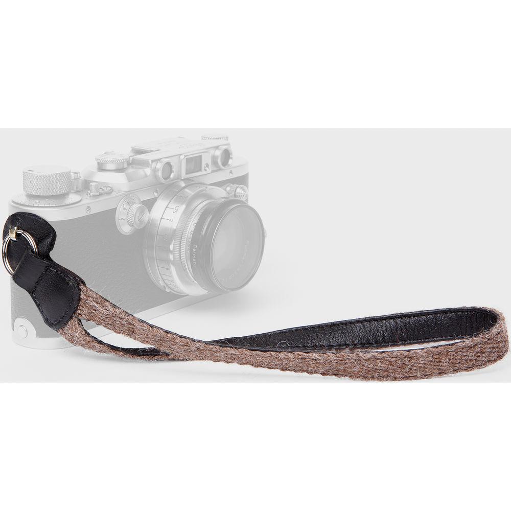 Cecilia Gallery Alpaca Wool & Leather Camera Wrist Strap with Ring Tethering