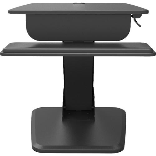 Dyconn Ergonomic Height-Adjustable Sit Stand Desktop Station with Keyboard Platform