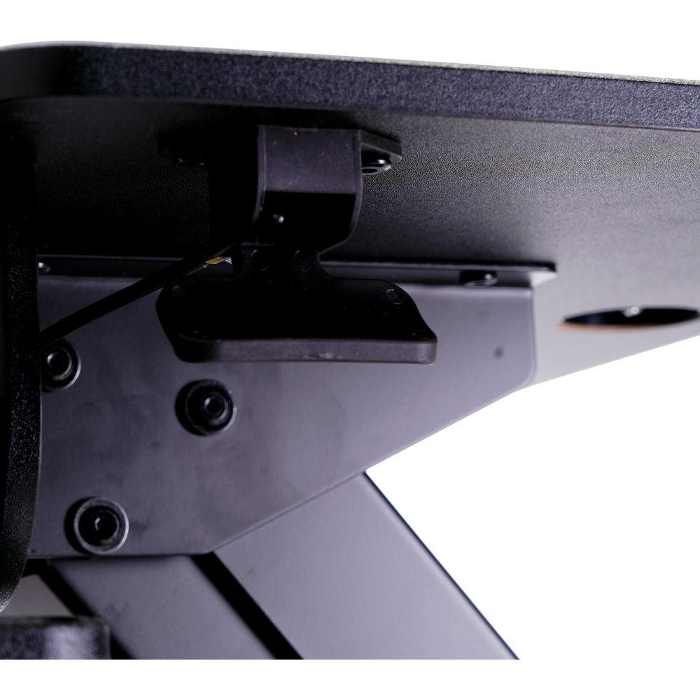 Dyconn Ergonomic Height-Adjustable Sit Stand Desktop Station with Keyboard Platform