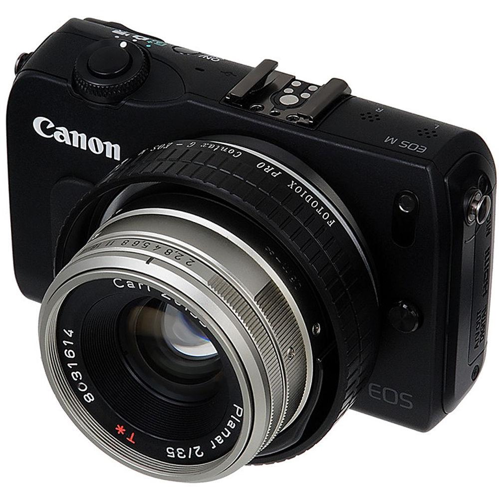 FotodioX Pro Lens Mount Adapter for Contax G-Mount Lens to Canon EF-M Mount Camera