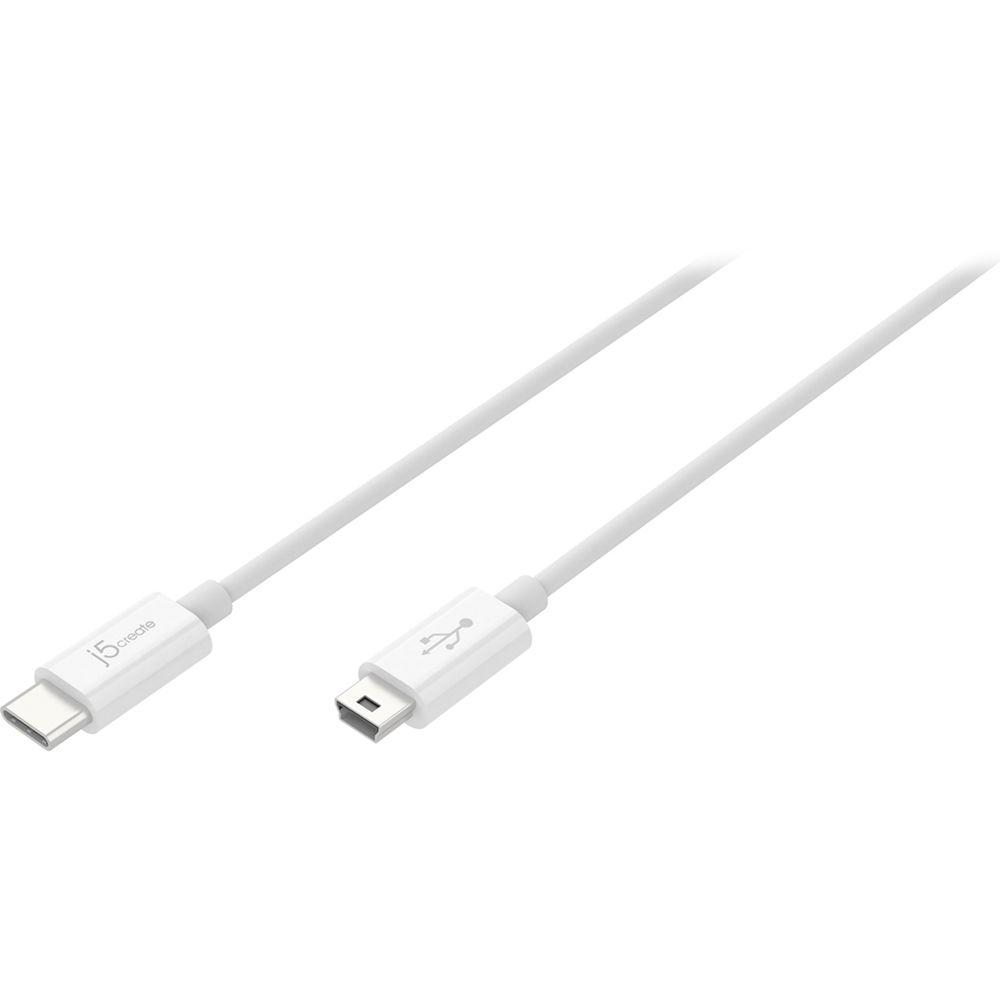 j5create USB 2.0 Type-C to Mini-B Cable