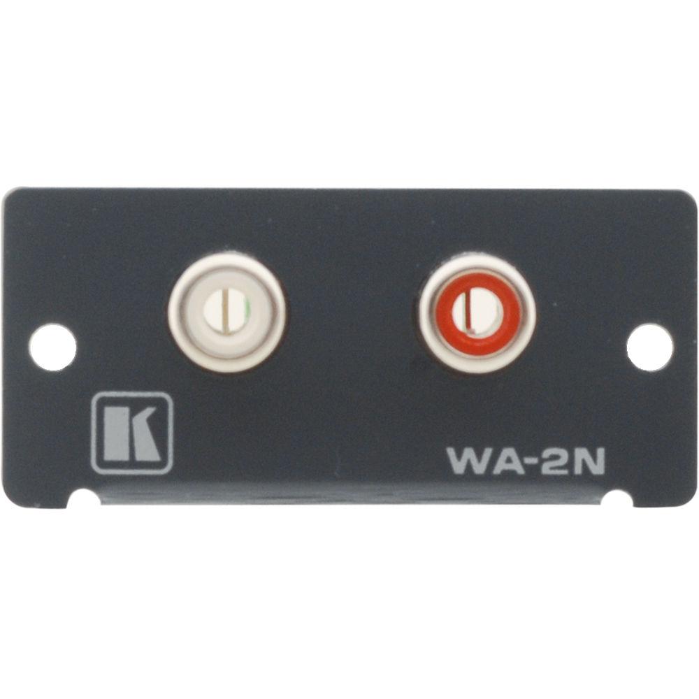Kramer WA-2N Dual RCA Stereo Audio Wall Plate Insert