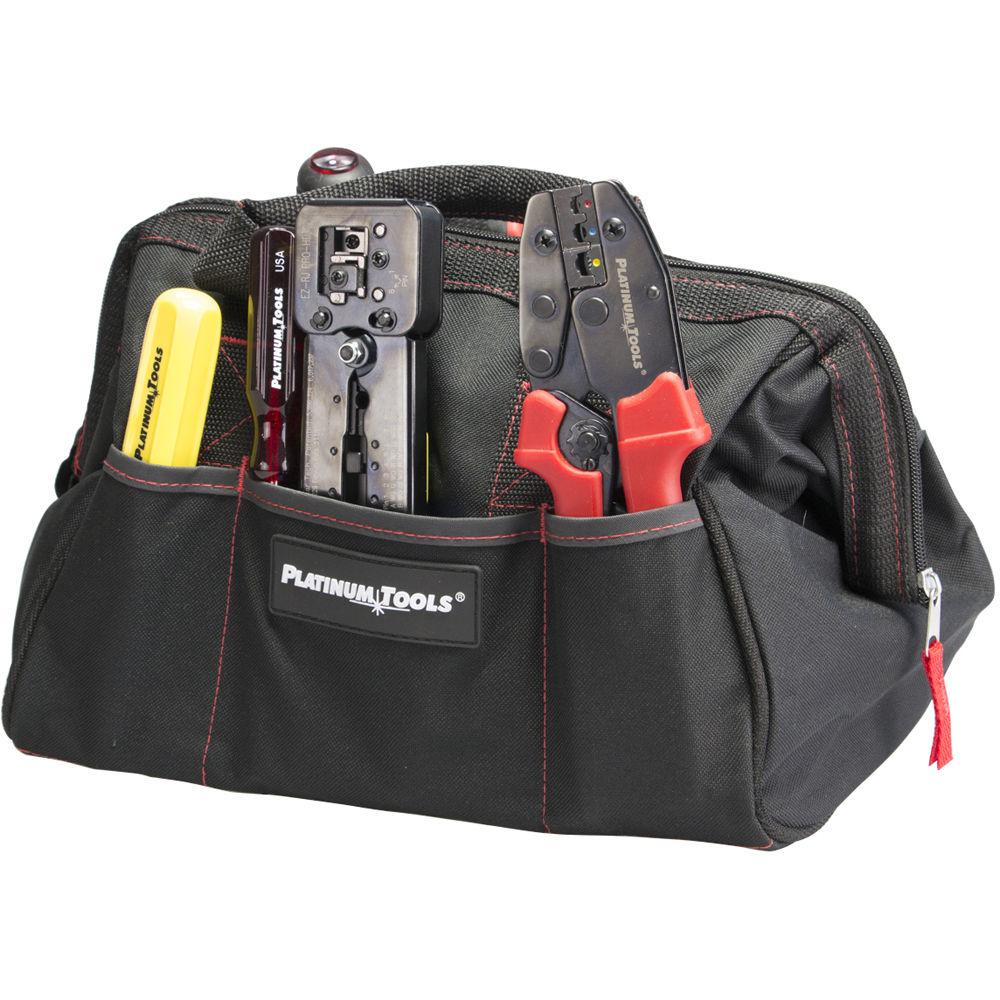Platinum Tools Big Mouth Tool Bag with Six Storage Pockets