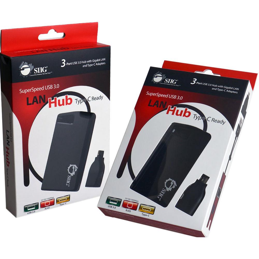 SIIG USB 3.0 Type-A LAN Hub