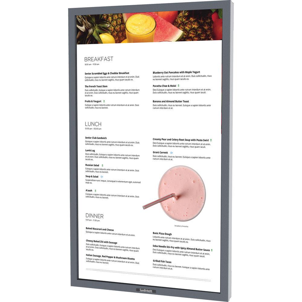 SunBriteTV Pro Series 55" Outdoor Digital Signage Portrait Display