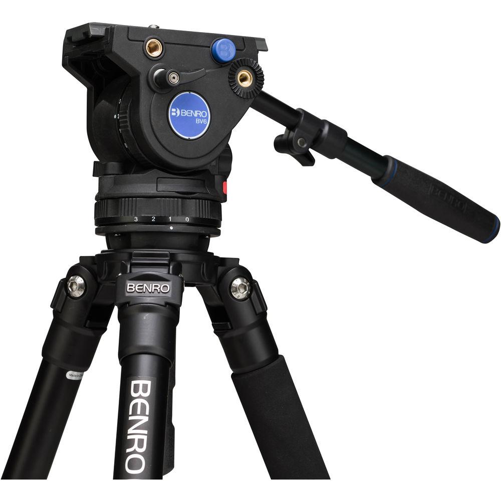 Benro A373F Series 3 Aluminum Video Tripod and BV6 Head