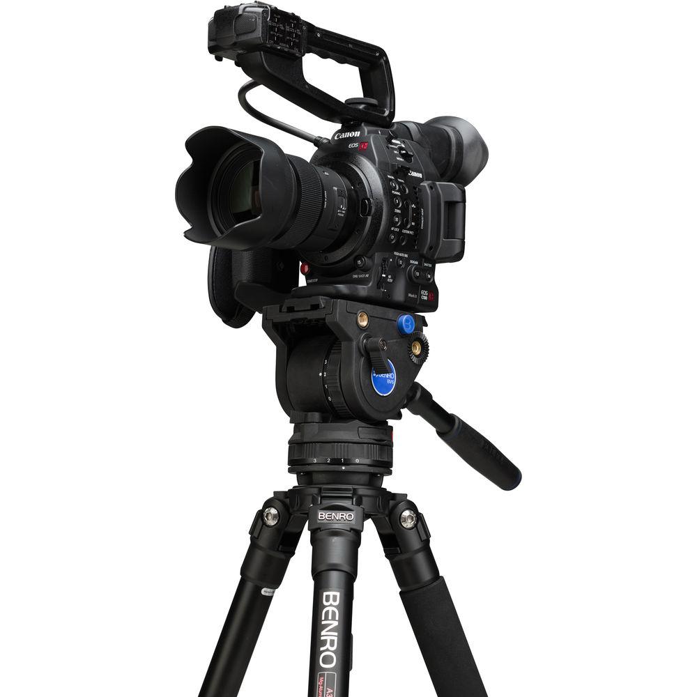 Benro A373F Series 3 Aluminum Video Tripod and BV6 Head