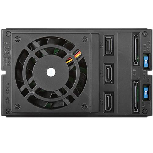 iStarUSA BPN-DE230SS-WB 2x5.25" to 3x3.5" SAS SATA 6.0 Gb s Trayless Hot-Swap Cage with Wood Look Bezel