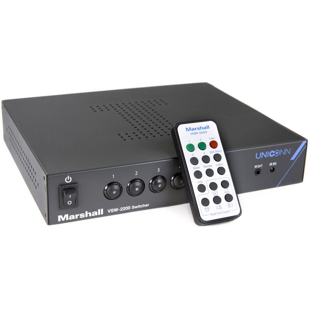 Marshall Electronics VSW-2200 4x1 Seamless 3G-SDI Switcher