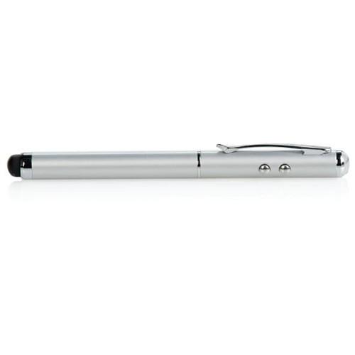 Quartet 3-in-1 Class 2 Red Laser Pointer with Stylus and LED Light